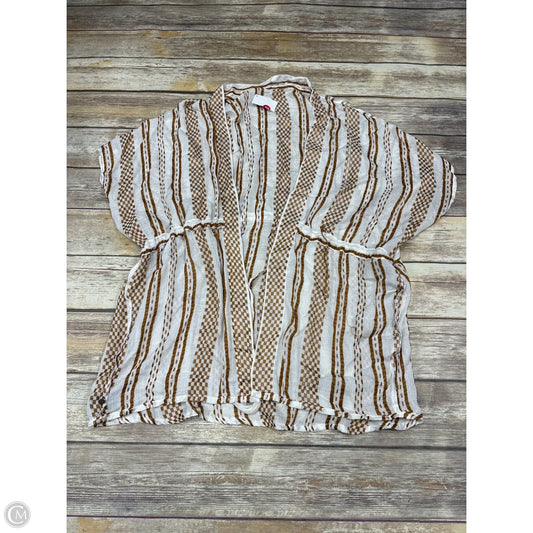 Cardigan By Sonoma In Brown & White, Size: Osfm