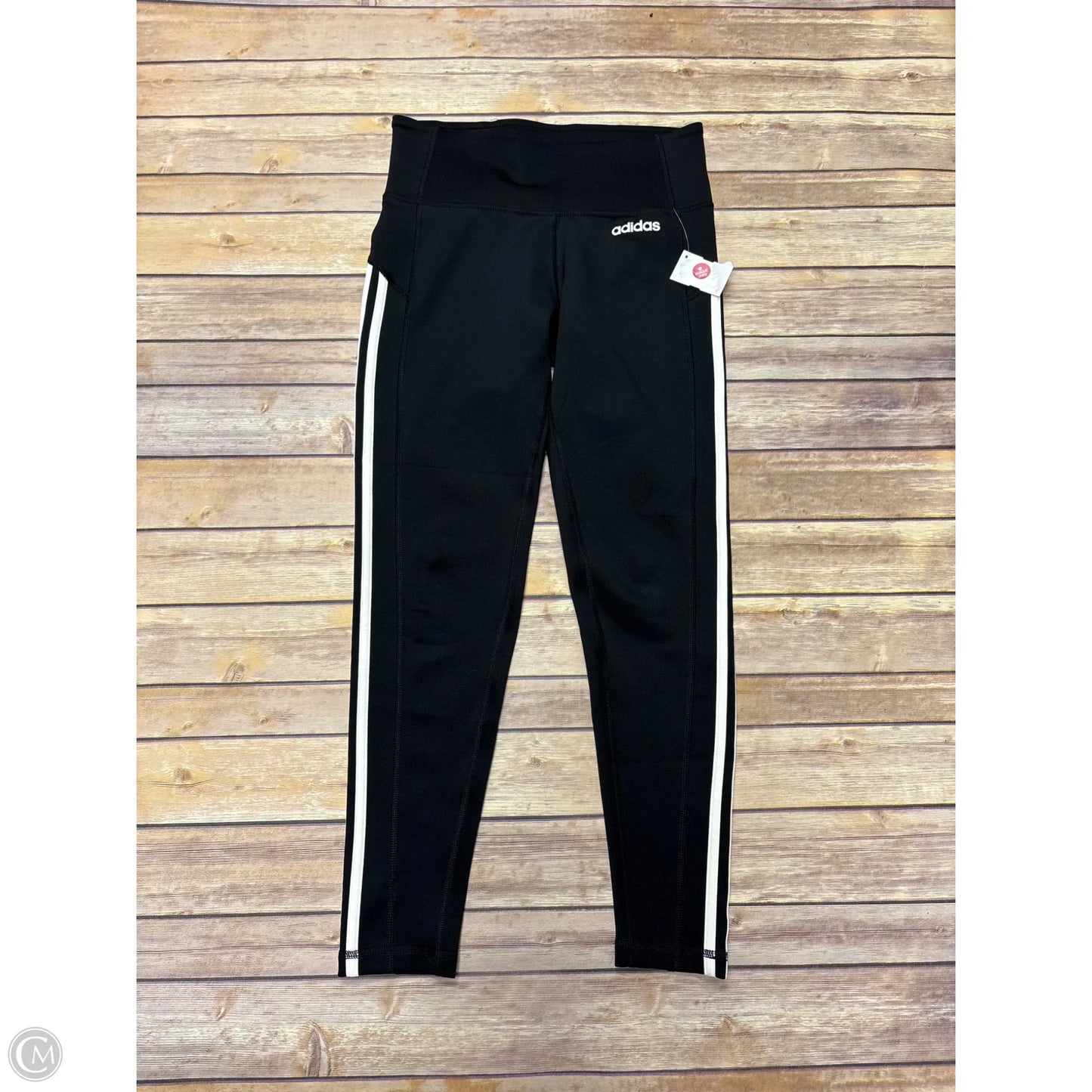 Athletic Leggings By Adidas In Black, Size: M