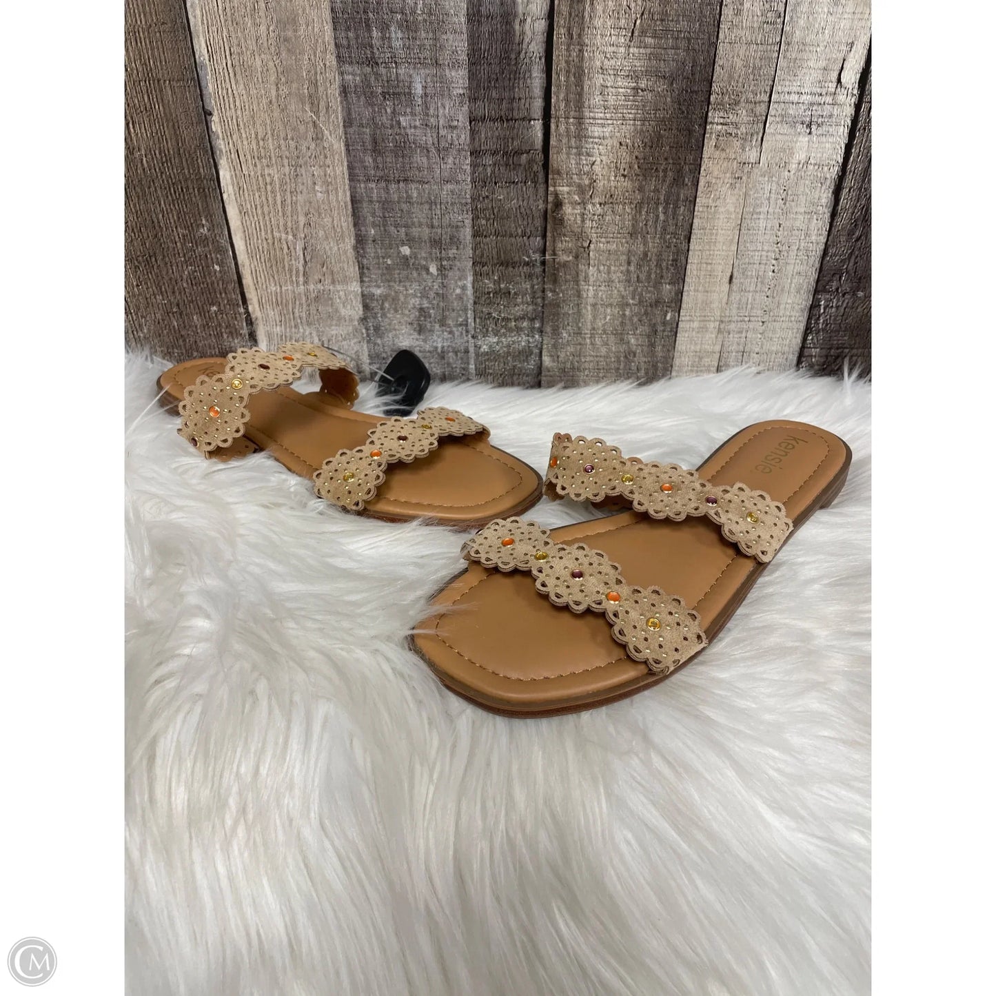 Sandals Flats By Kensie In Brown, Size: 8.5