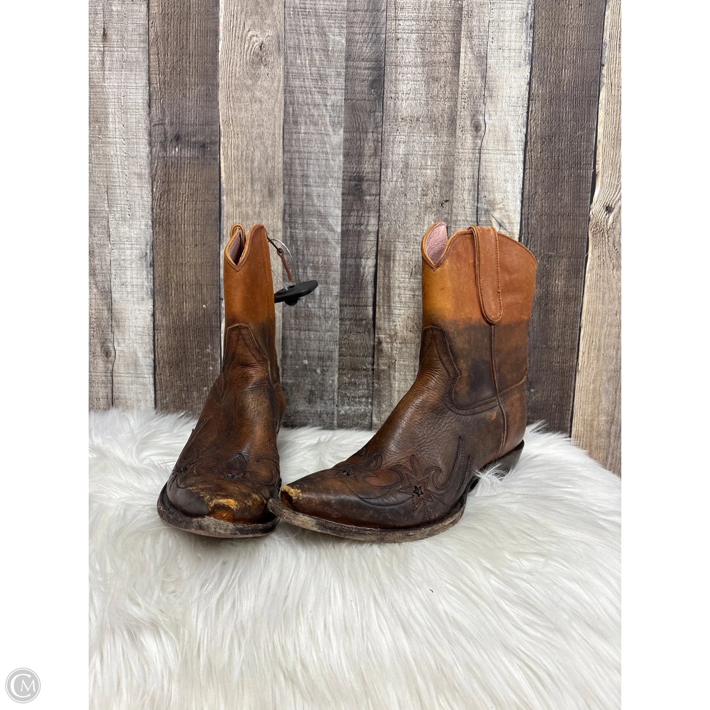Boots Western By Cmb In Brown, Size: 9