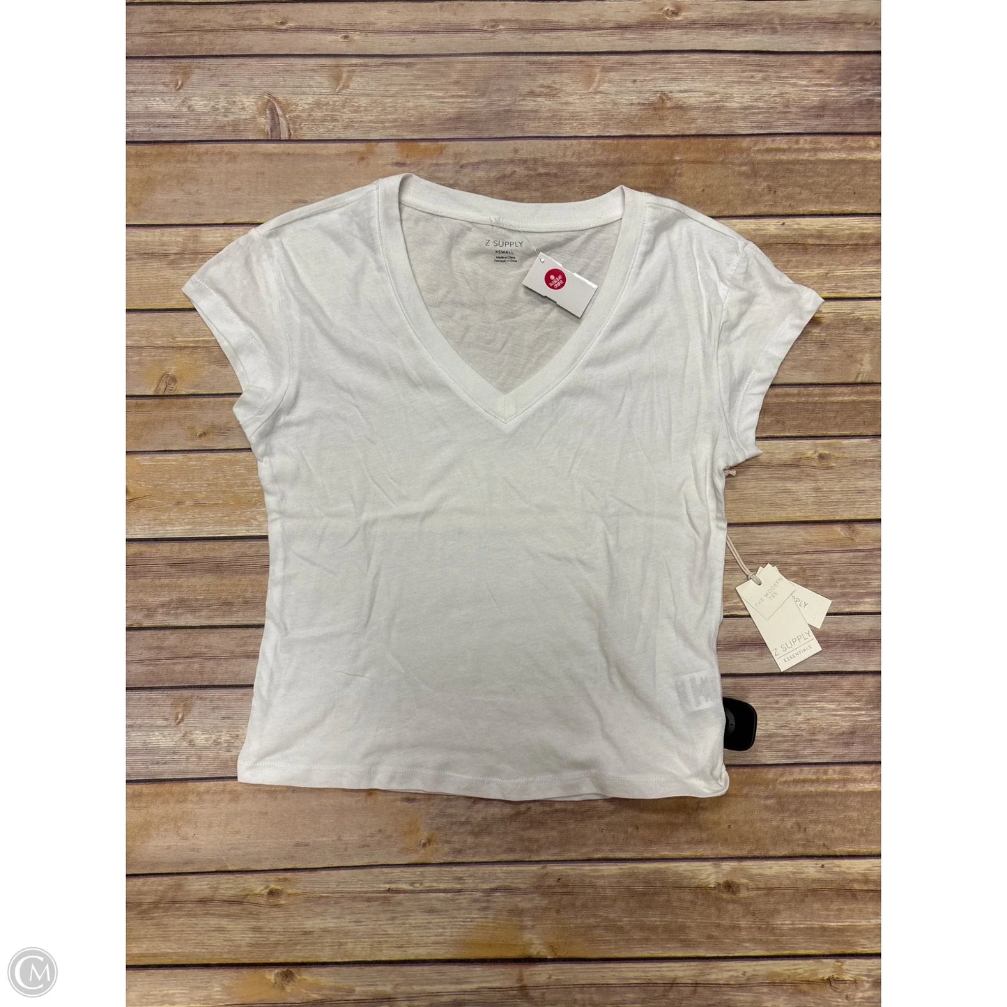 Top Short Sleeve By Z Supply In White, Size: Xs