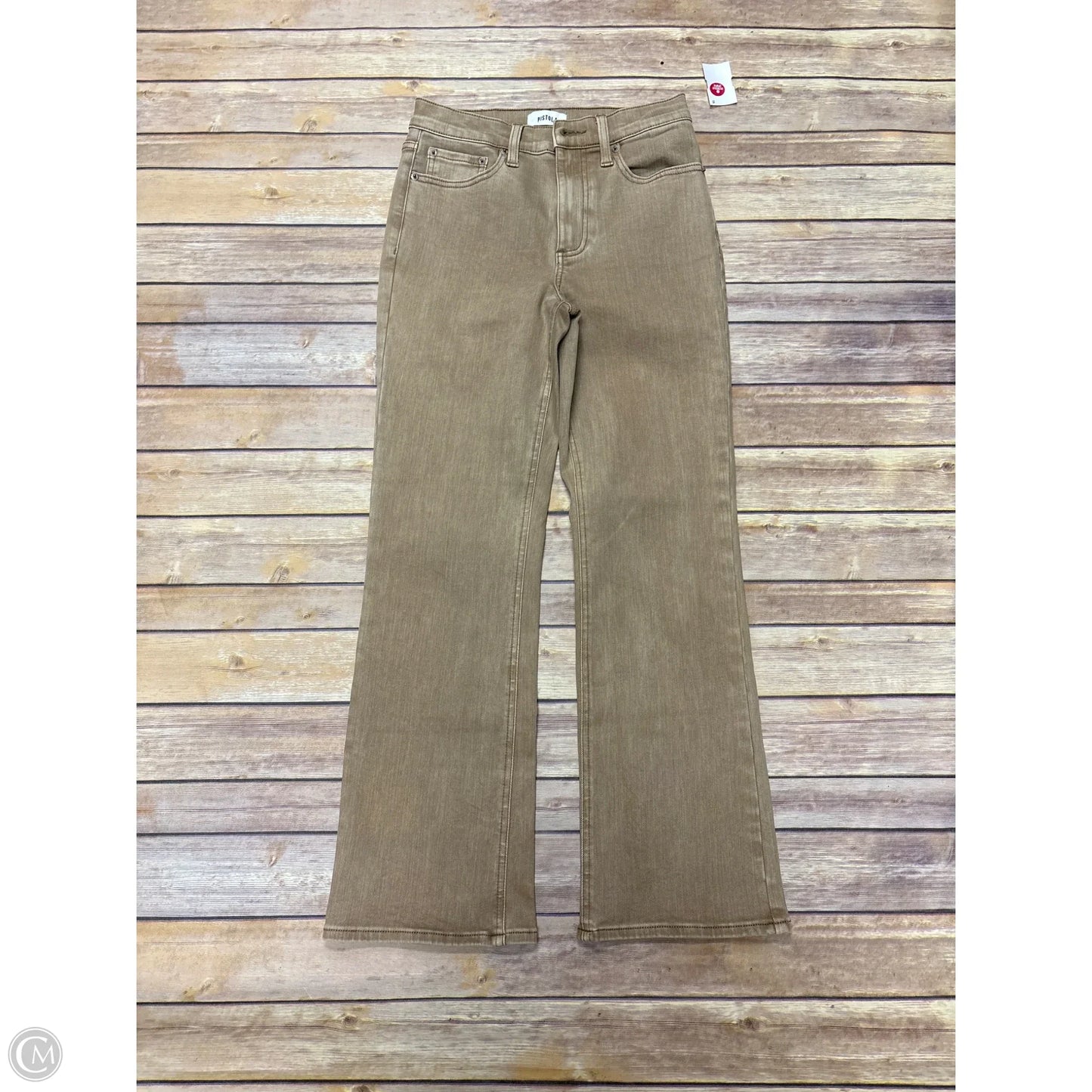 Jeans Straight By Pistola In Tan Denim, Size: 2