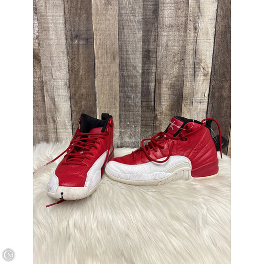 Shoes Luxury Designer By Jordan In Red, Size: 8.5