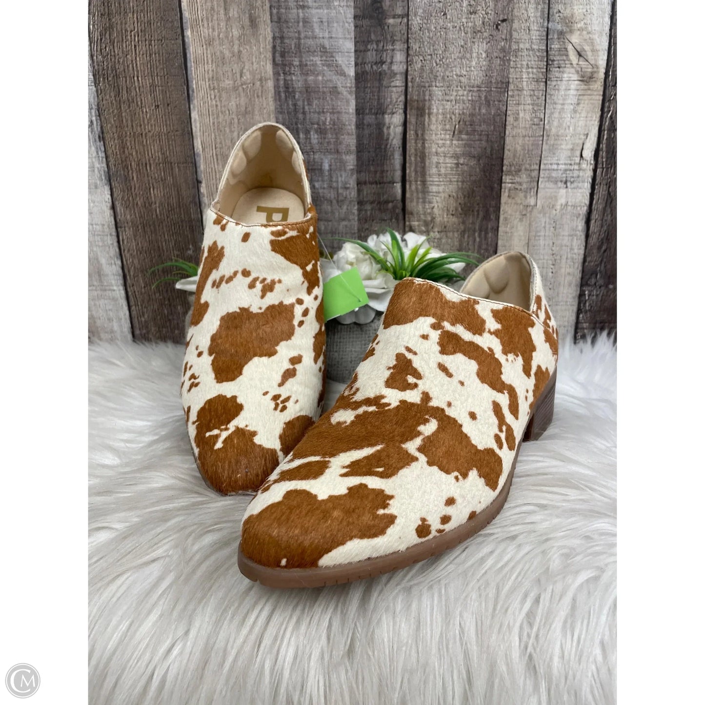 Boots Ankle Heels By Hush Puppies In Animal Print, Size: 9.5