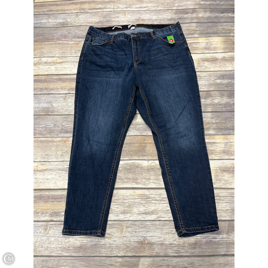 Jeans Skinny By Ava & Viv In Blue, Size: 22