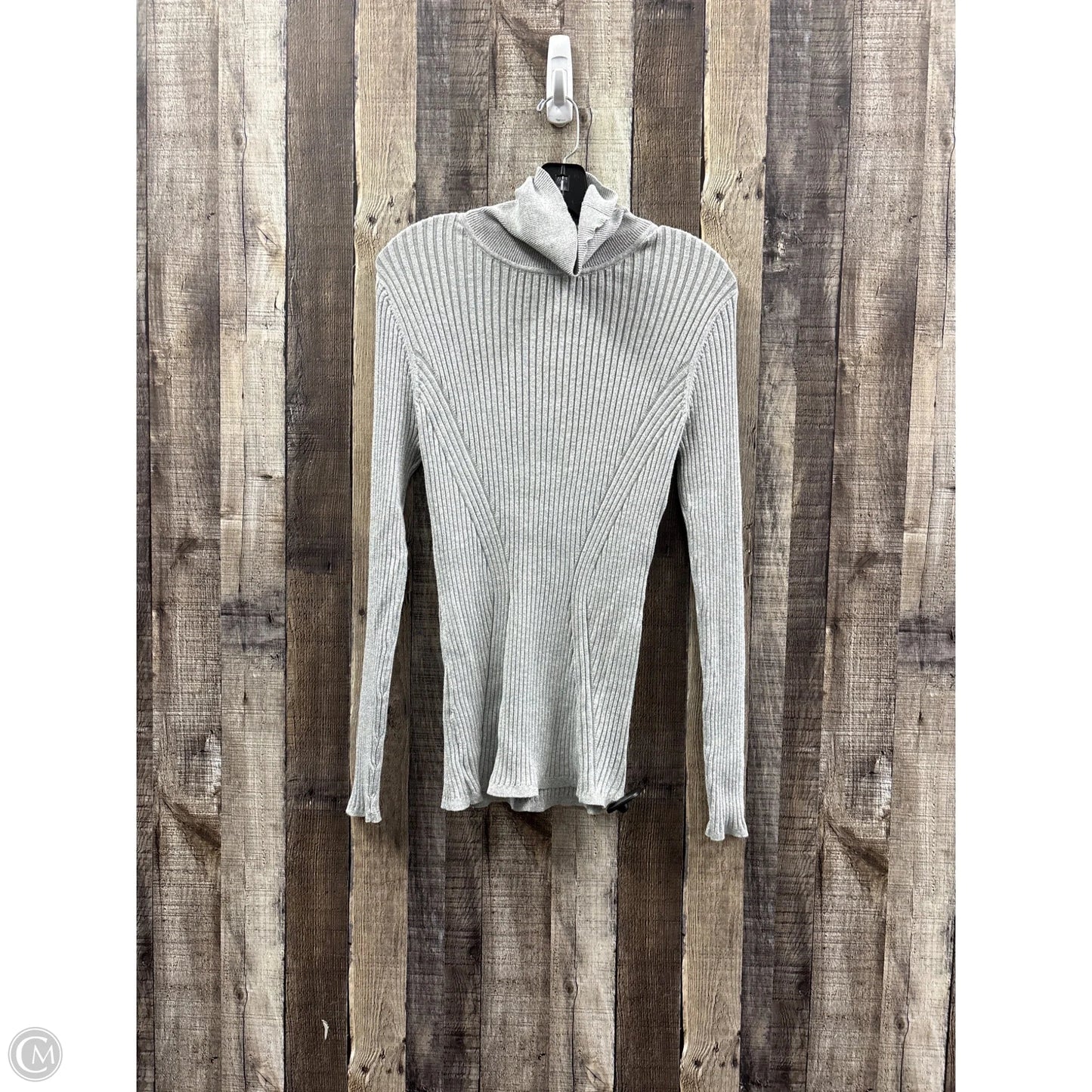Sweater By Lane Bryant In Grey, Size: 1x