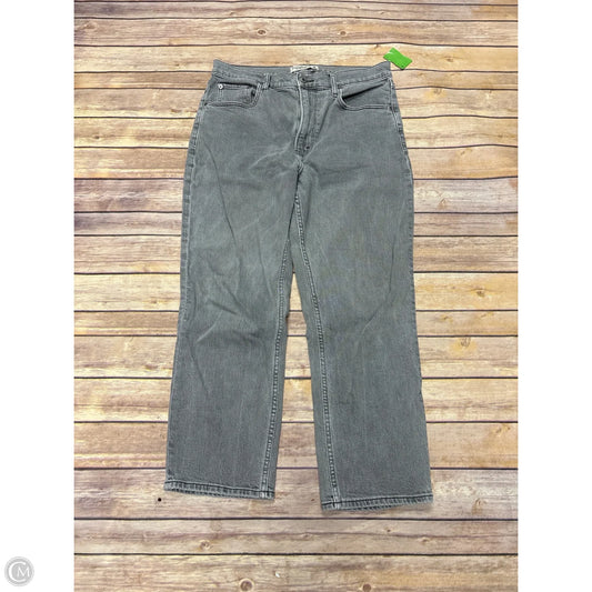 Jeans Straight By Abercrombie And Fitch In Grey, Size: 10