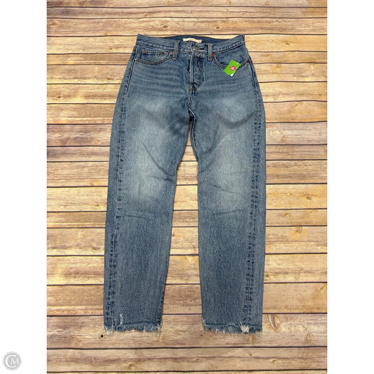 Jeans Skinny By Levis In Blue, Size: 4