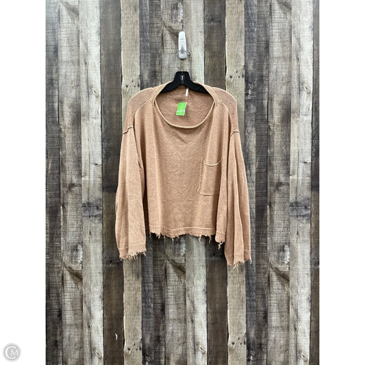 Sweater By Free People In Orange, Size: Xs
