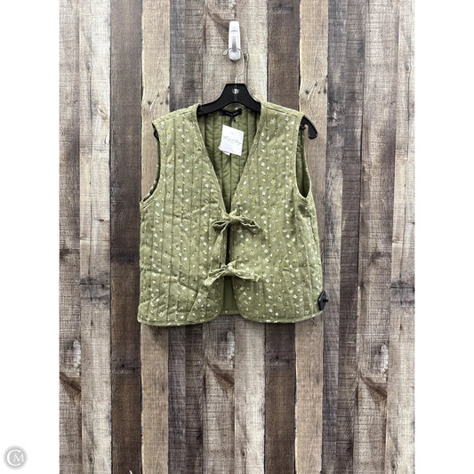 Vest Puffer & Quilted By Blu Pepper In Green, Size: L