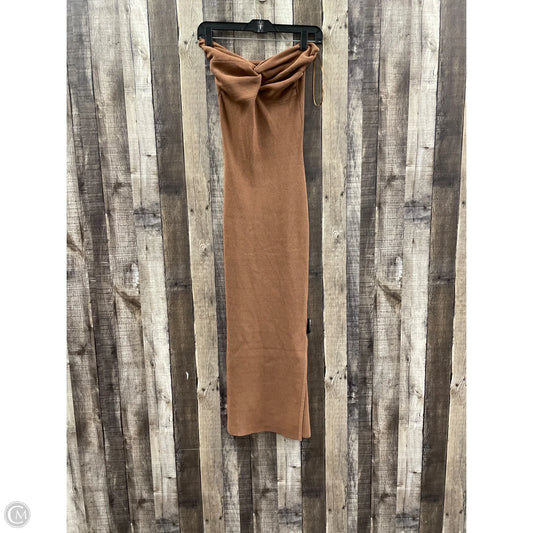 Dress Casual Maxi By Miou Muse In Brown, Size: M