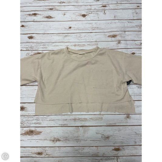 Top Short Sleeve By Altard State In Beige, Size: M