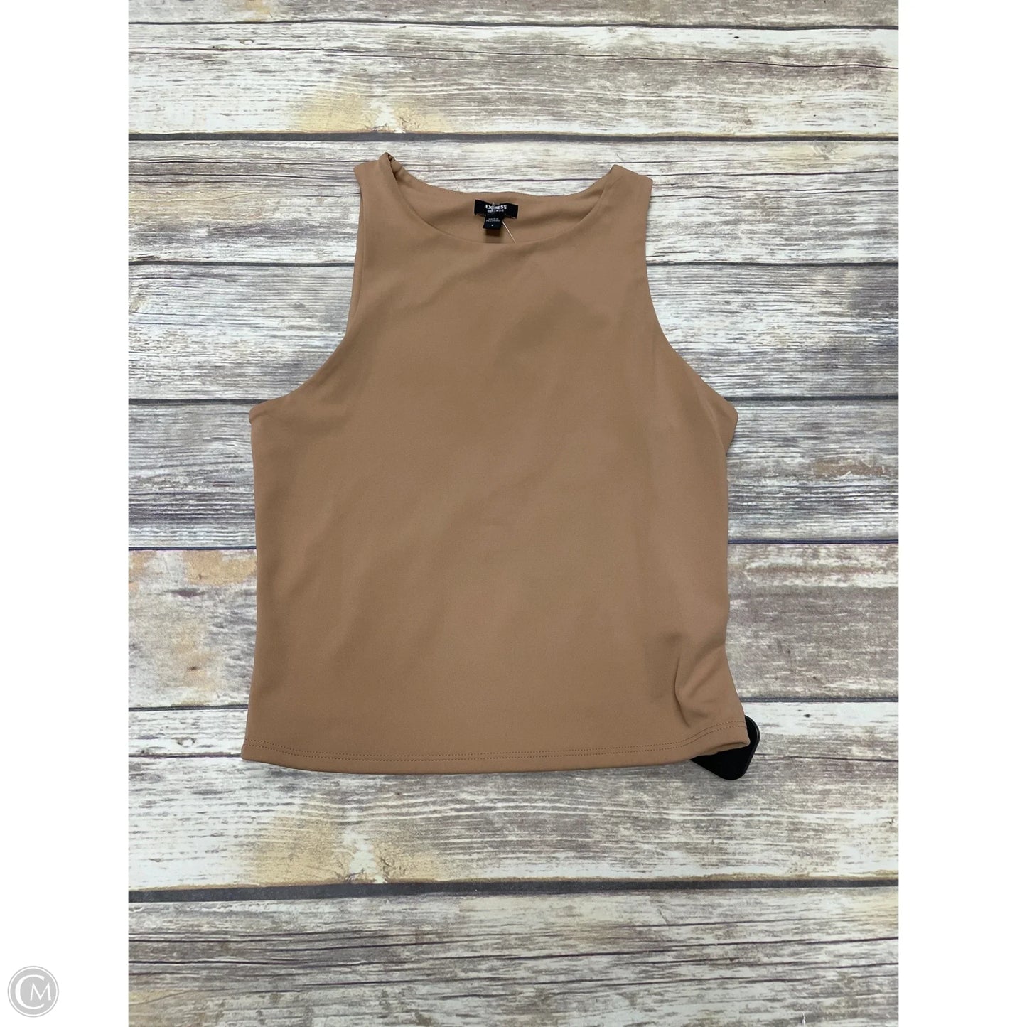 Top Sleeveless Basic By Express In Brown, Size: S
