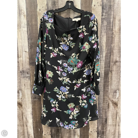 Dress Casual Midi By Loft In Floral Print, Size: 8
