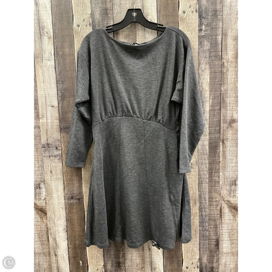 Dress Casual Midi By Loft In Grey, Size: M