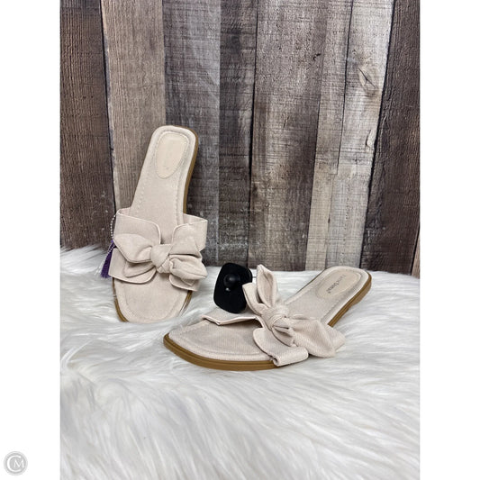 Sandals Flats By Pierre Dumas In Cream, Size: 10