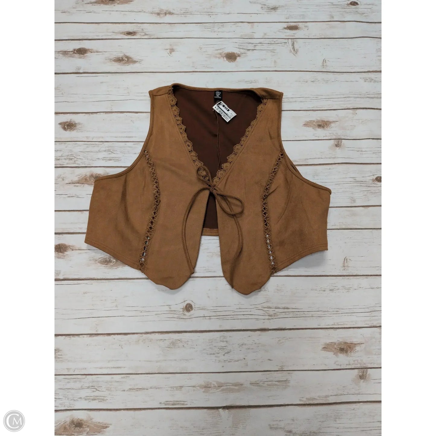 Vest Other By Shein In Brown, Size: 4x