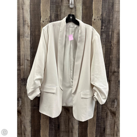 Blazer By New York And Co In White, Size: Xxl