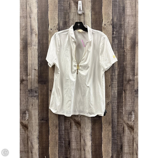 Top Short Sleeve By Michael By Michael Kors In White, Size: Xl