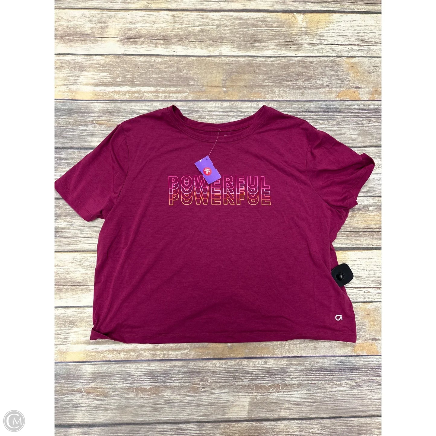 Athletic Top Short Sleeve By Gap In Purple, Size: Xl