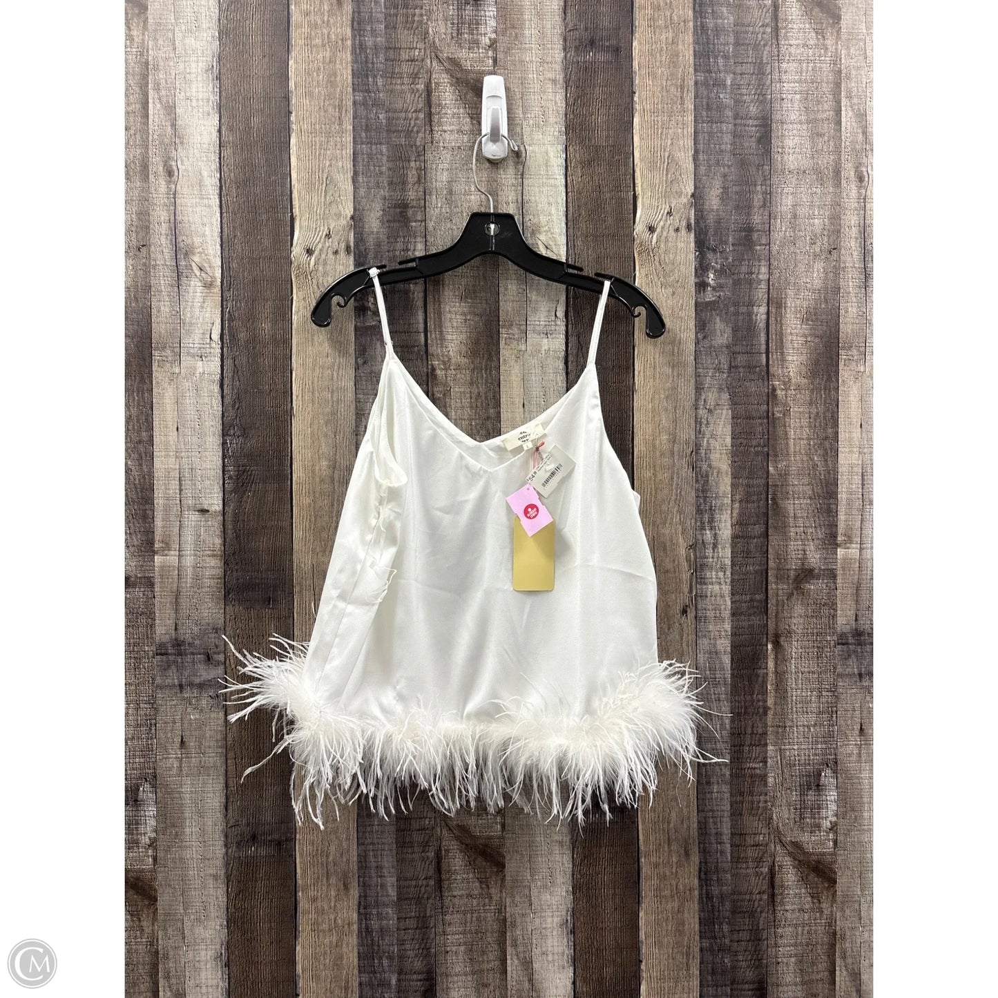 Top Sleeveless By Entro In White, Size: L