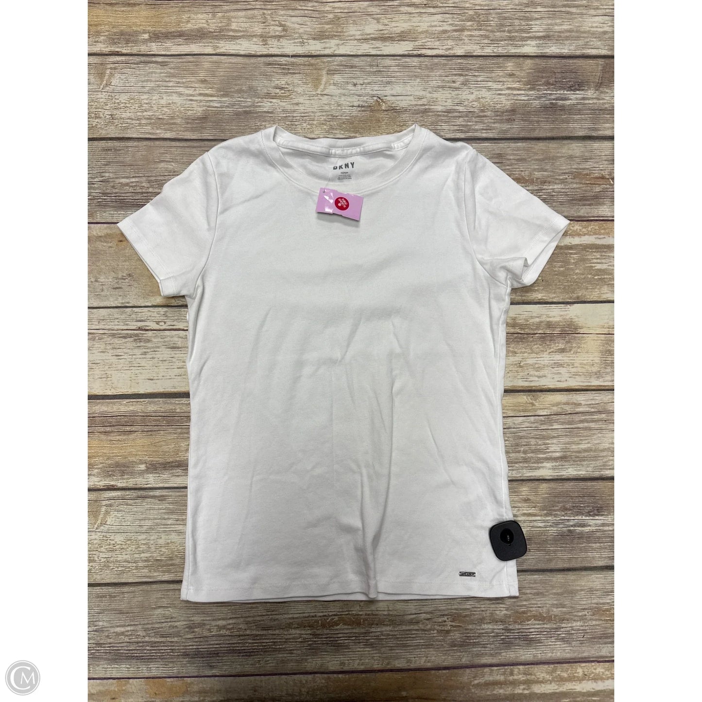 Top Short Sleeve Basic By Dkny In White, Size: M