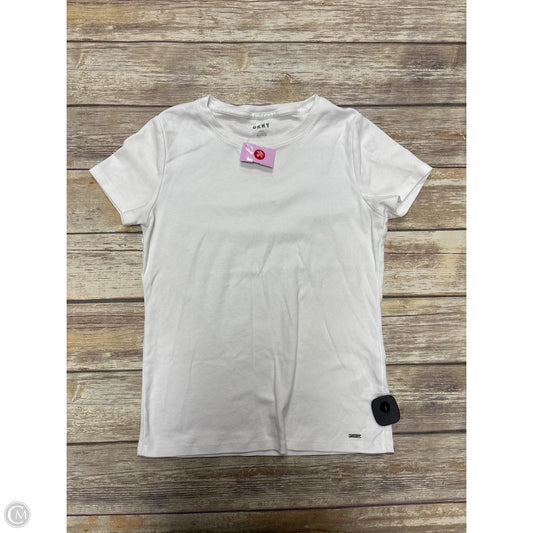 Top Short Sleeve Basic By Dkny In White, Size: M