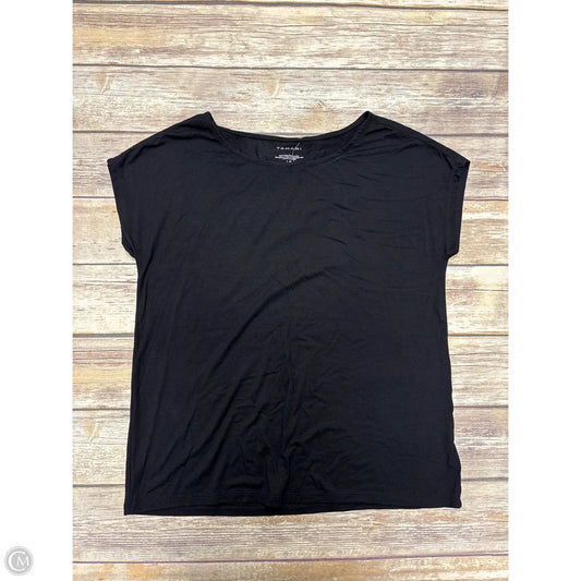 Top Short Sleeve Basic By Tahari In Black, Size: L