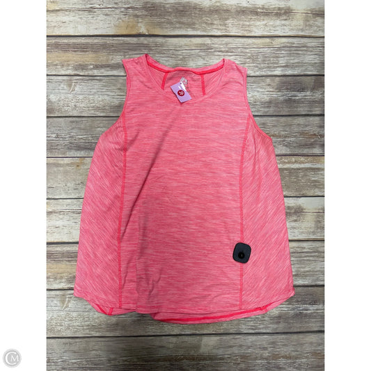 Athletic Tank Top By Rbx In Pink, Size: Xl