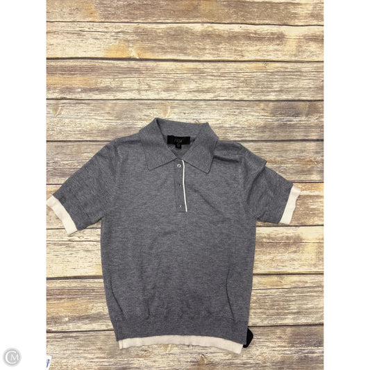 Top Short Sleeve By Zara In Grey, Size: S