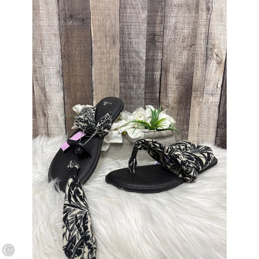 Sandals Flats By Sanuk In Black, Size: 8