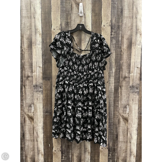 Dress Casual Midi By Maurices In Black, Size: Xxl
