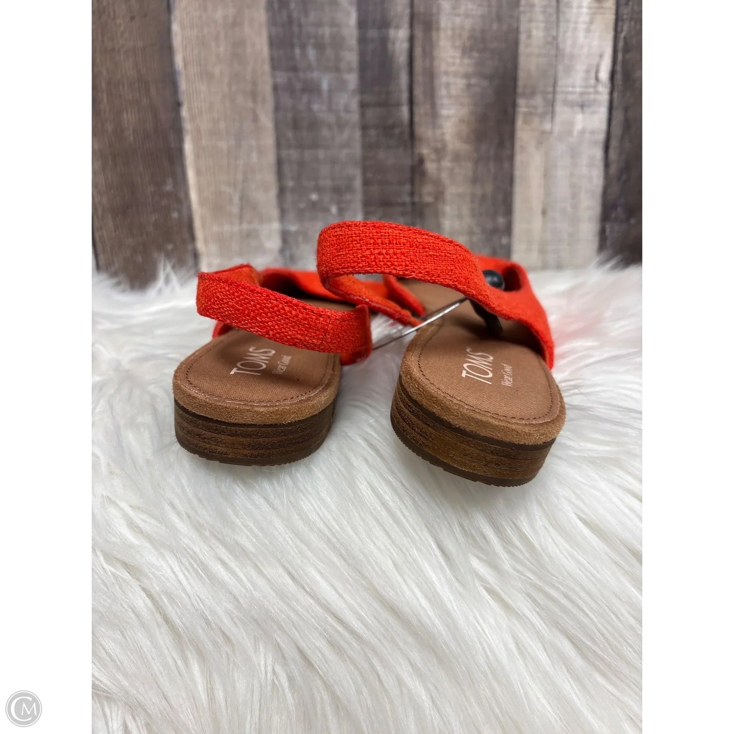 Sandals Flats By Toms In Orange, Size: 10