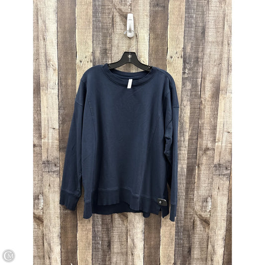 Sweatshirt Crewneck By Zella In Blue, Size: L