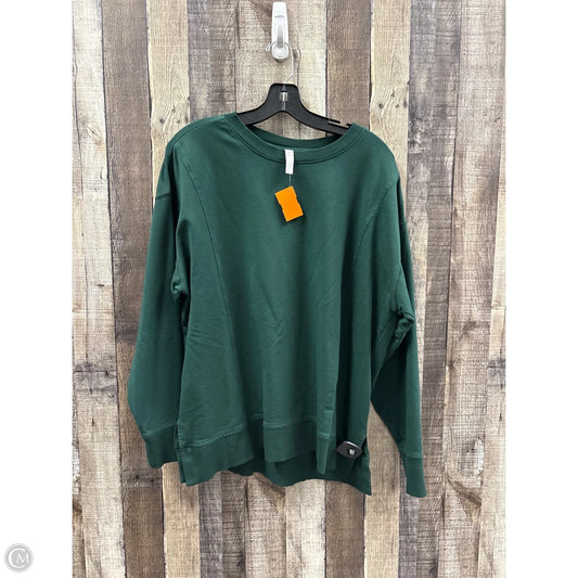 Sweatshirt Crewneck By Zella In Green, Size: L