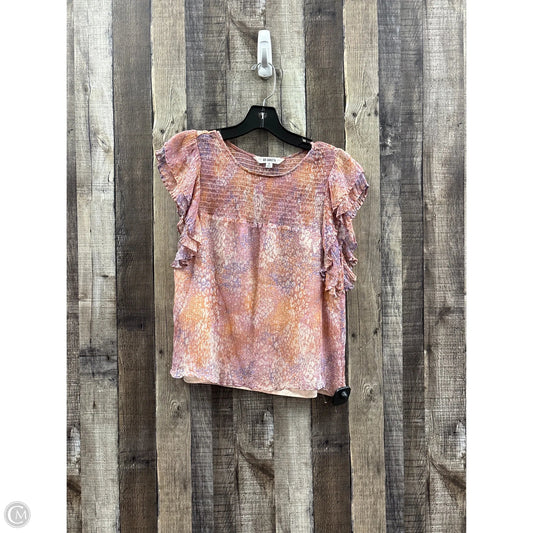 Top Short Sleeve By Bb Dakota In Multi-colored, Size: S