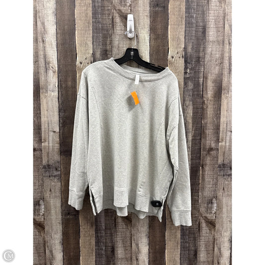 Sweatshirt Crewneck By Zella In Grey, Size: L