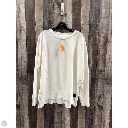 Sweatshirt Crewneck By Zella In White, Size: L