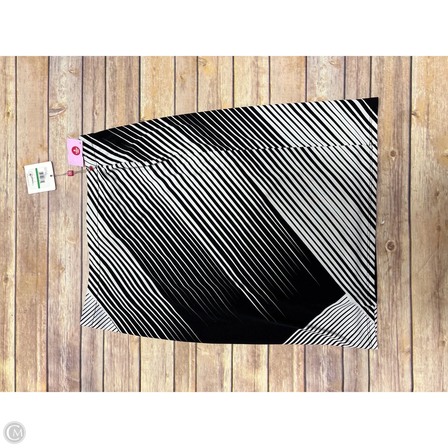 Skirt Midi By Rafaella In Black & White, Size: L