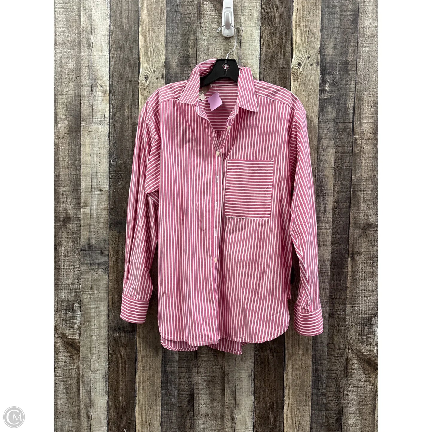 Top Long Sleeve By Loft In Striped Pattern, Size: Xs