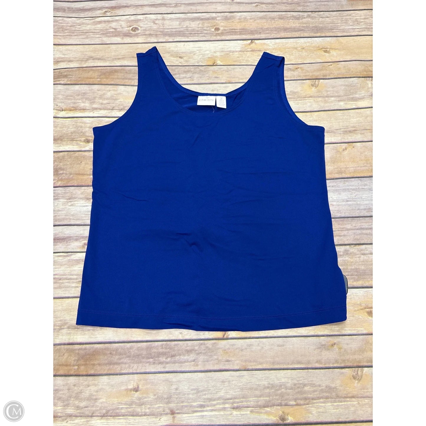 Top Sleeveless Basic By Chicos In Blue, Size: L
