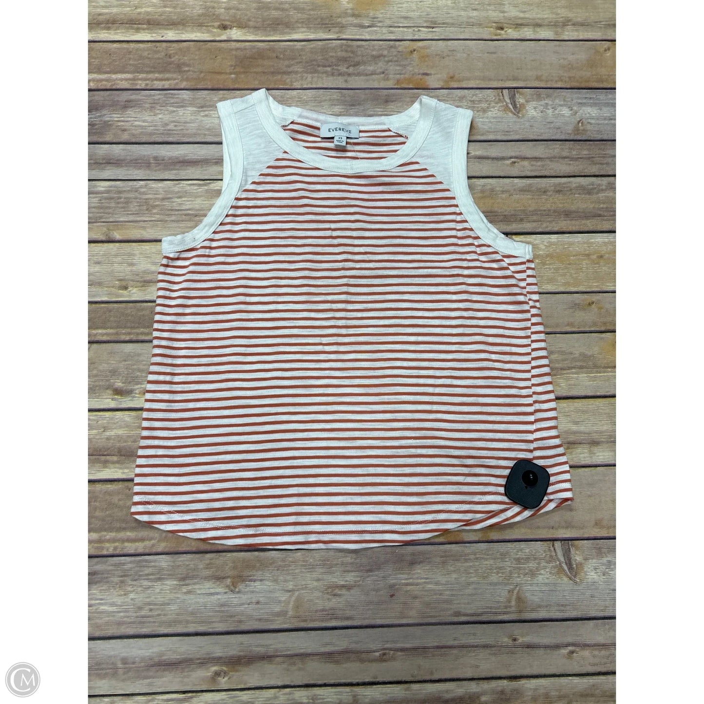 Tank Top By Evereve In Orange & White, Size: Xs