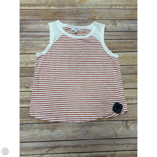Tank Top By Evereve In Orange & White, Size: Xs