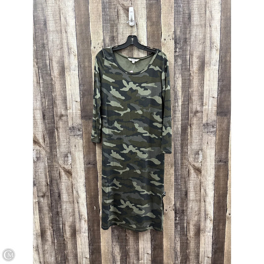 Dress Casual Maxi By Bb Dakota In Camouflage Print, Size: Xs