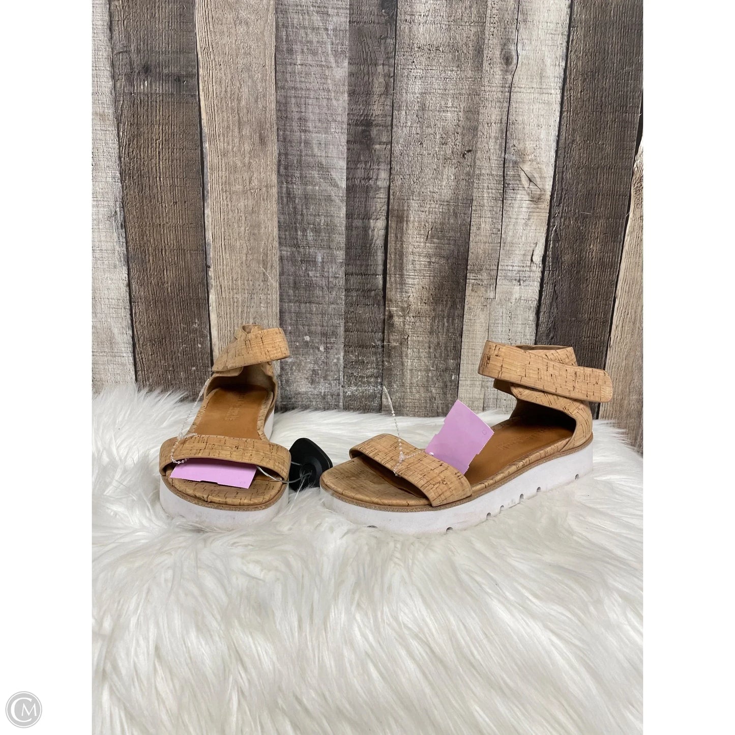 Sandals Heels Platform By Gentle Souls In Brown, Size: 7