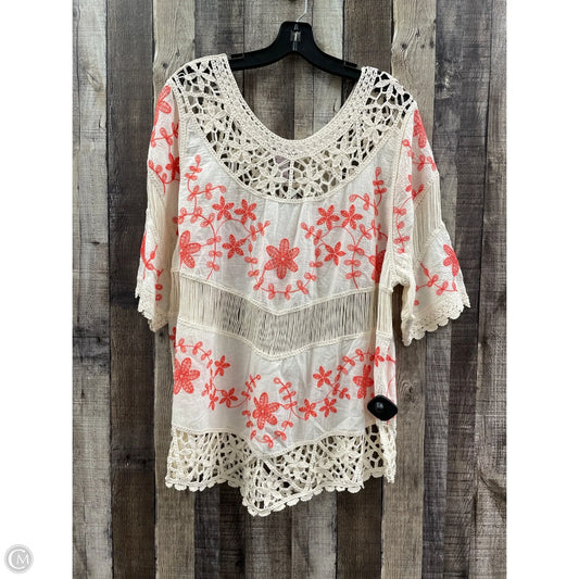 Swimwear Cover-up By Cme In Cream, Size: Xl