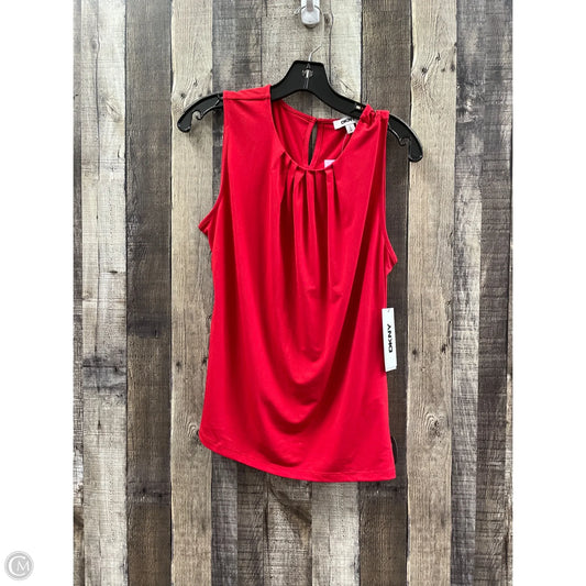 Tank Top By Dkny In Red, Size: M