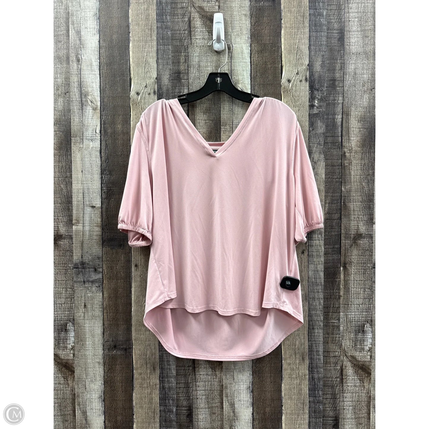Top Short Sleeve By Terra & Sky In Pink, Size: 0x