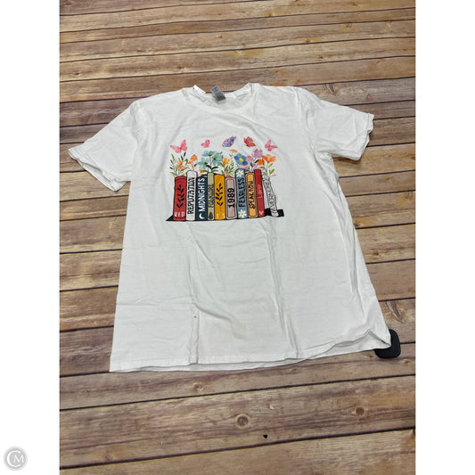 Top Short Sleeve By Cmf In White, Size: M