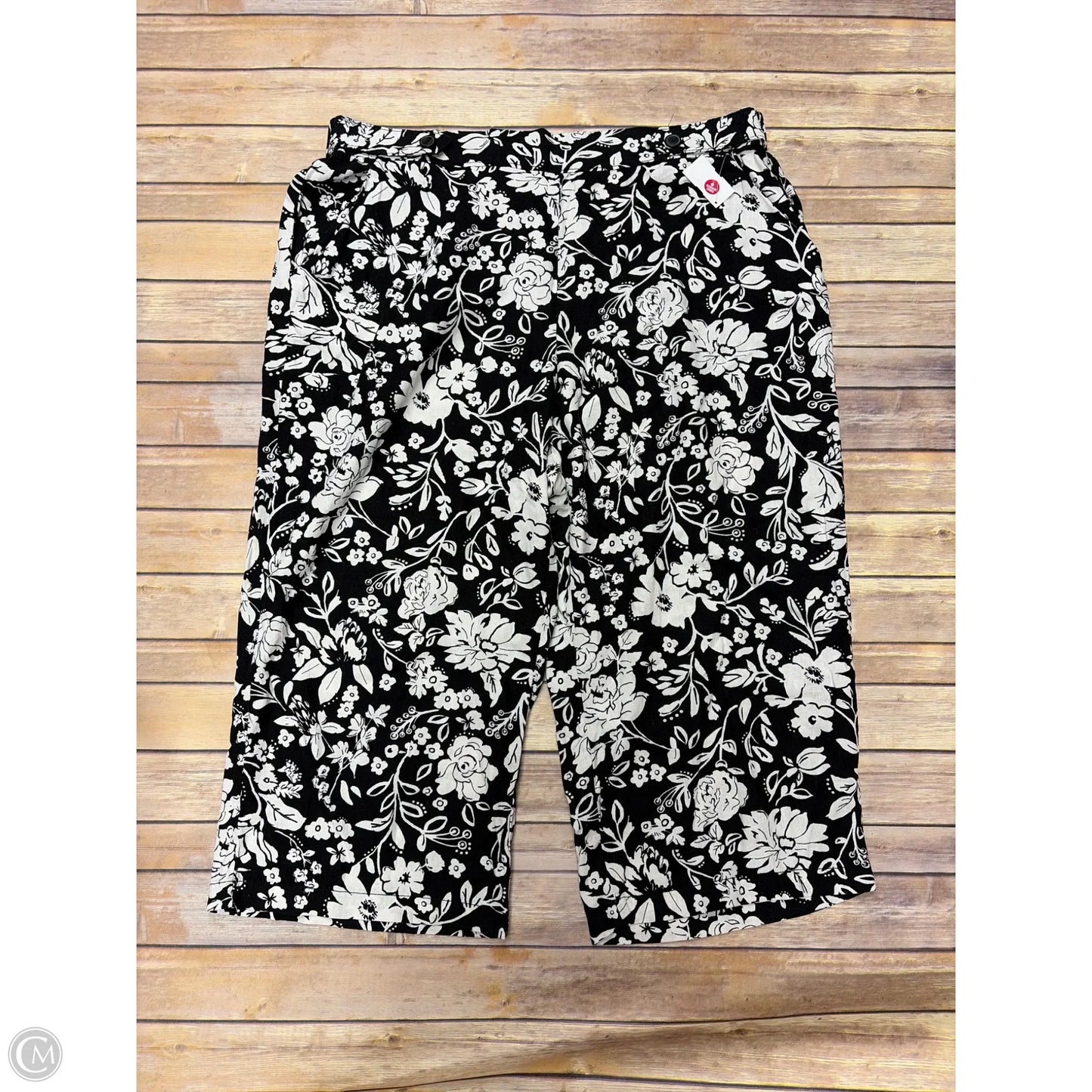 Pants Wide Leg By Croft And Barrow In Black, Size: 20